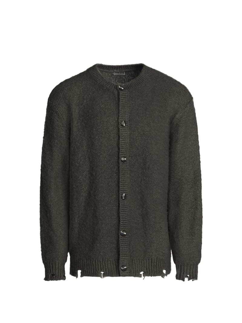 Crew neck cardigan