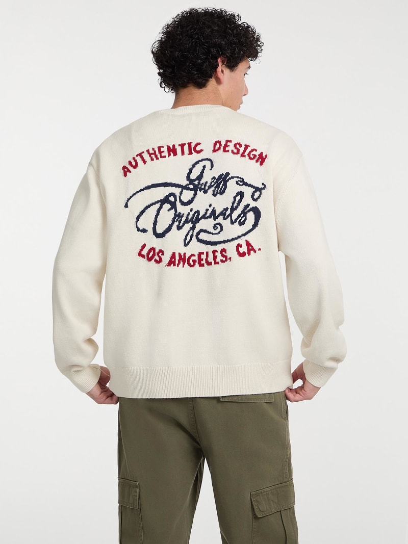 GUESS® Pullover Logostickerei Herren