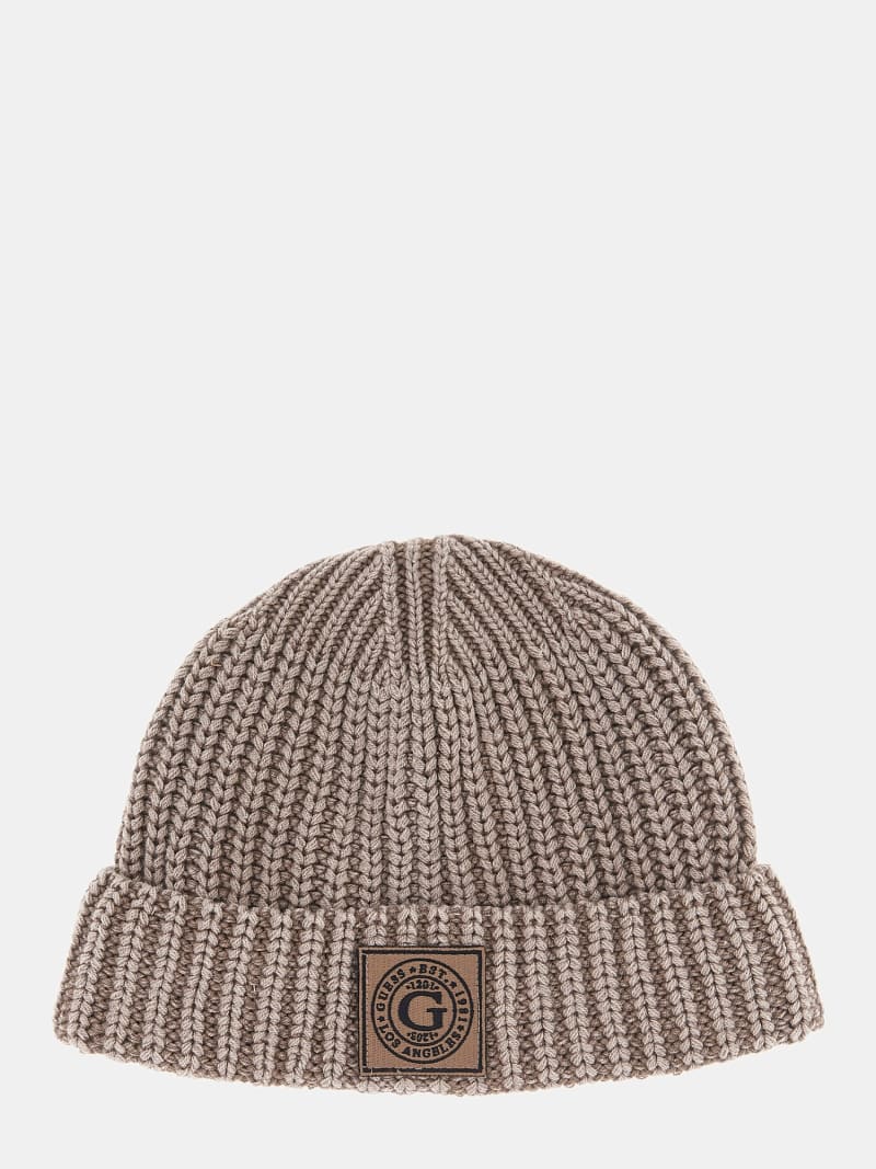 Rib knit beanie