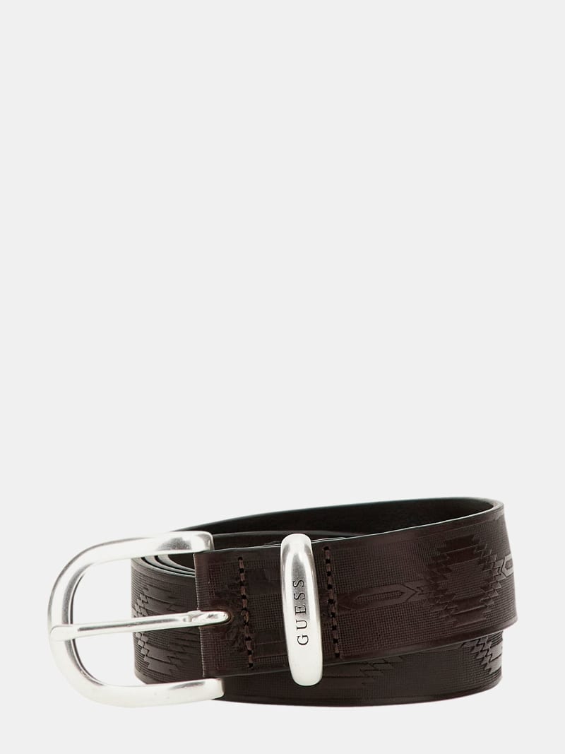 GUESS Cintura in vera pelle Uomo