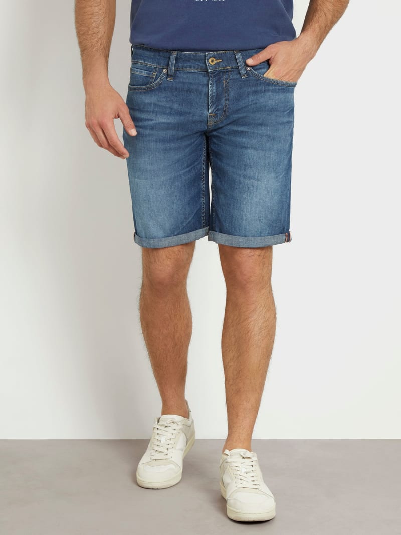 Short en jean taille basse