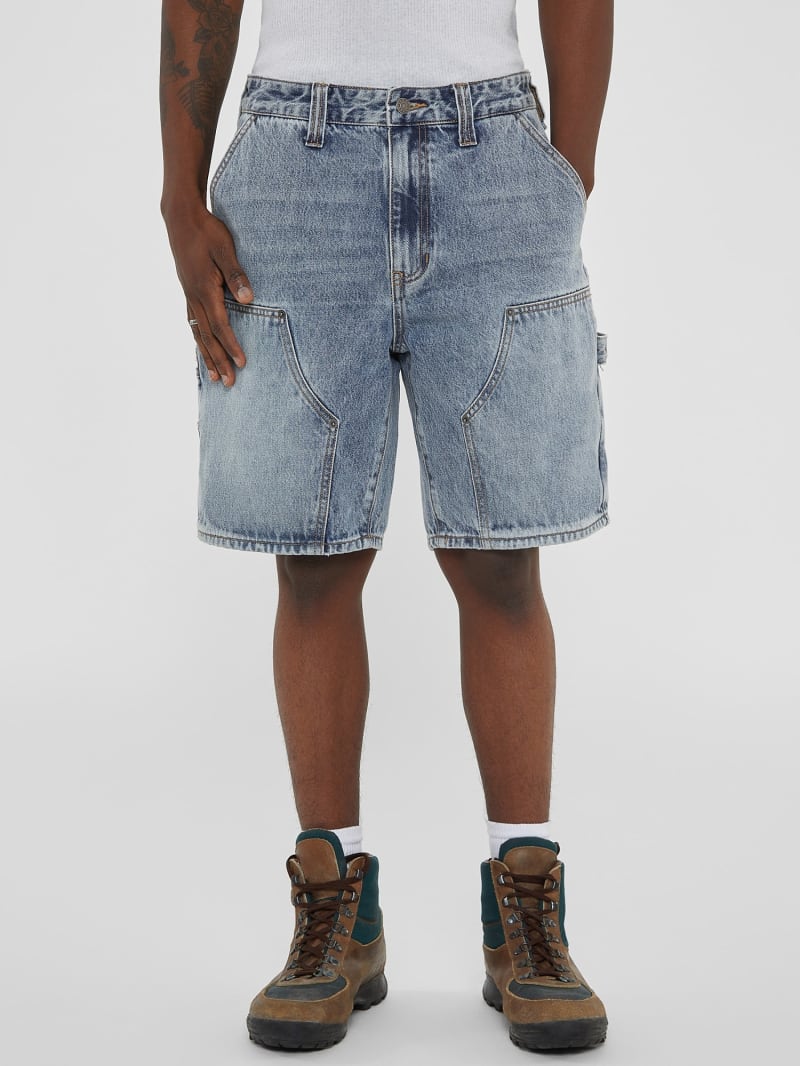 GUESS Originals Vaqueros cortos carpintero de talle medio Hombre