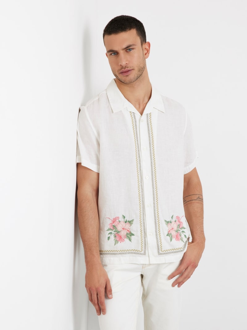 Linen embroidered shirt