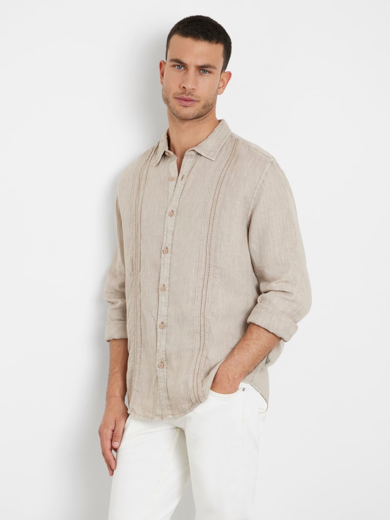 Linen embroidered shirt