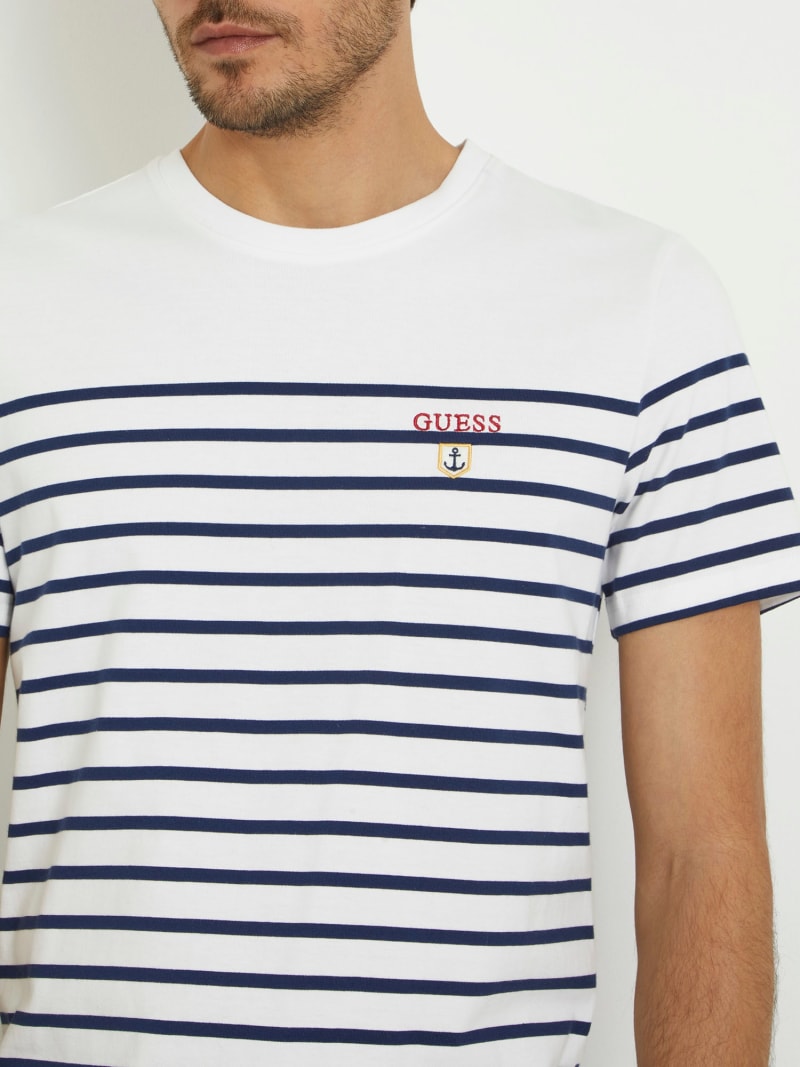 Tee shirt guess rayure on sale