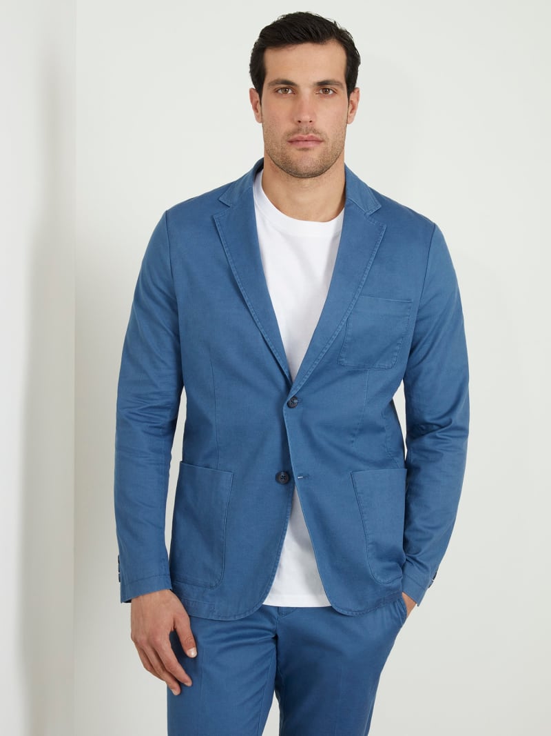 Blazer aus Leinenmix