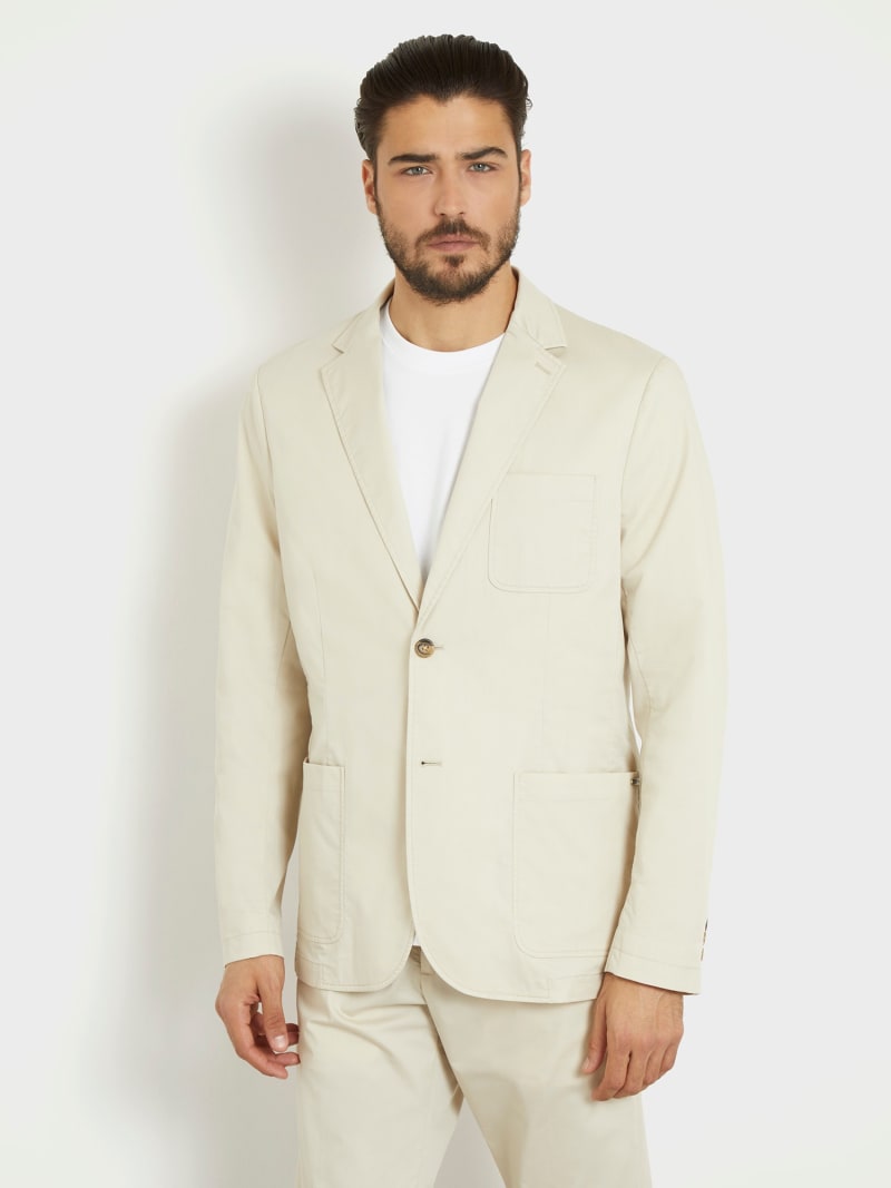 Tek s ra du meli saten blazer ceket