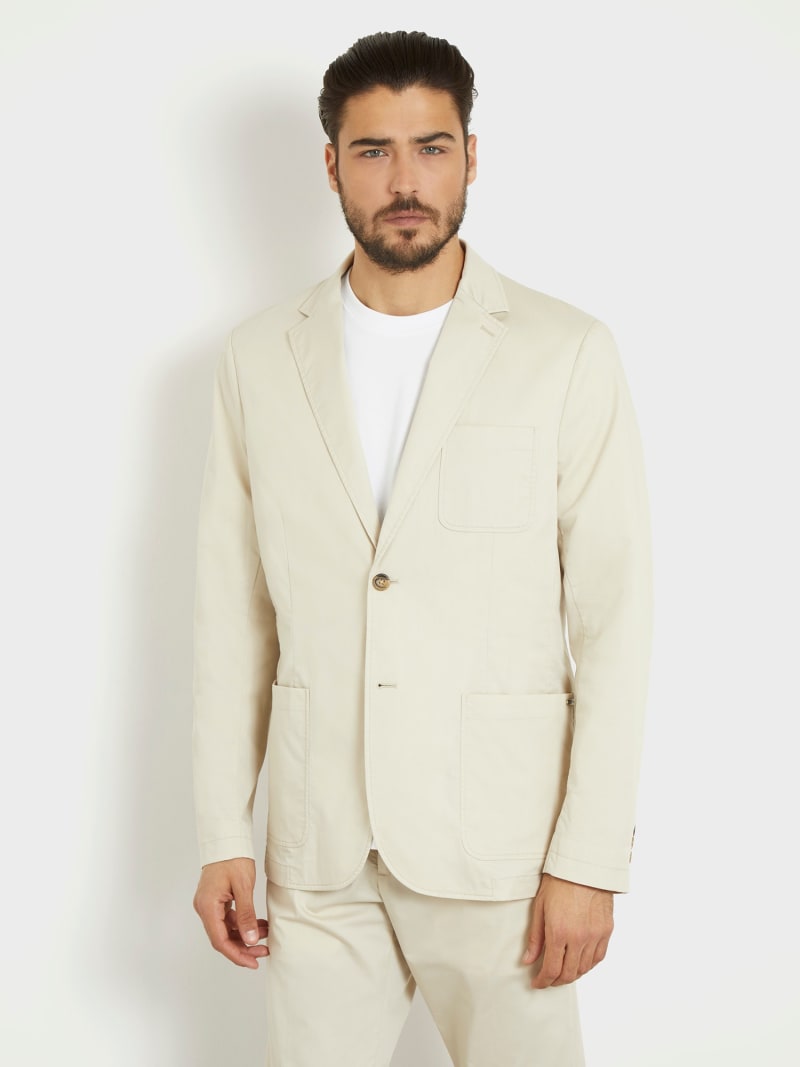 Blazer monopetto in satin