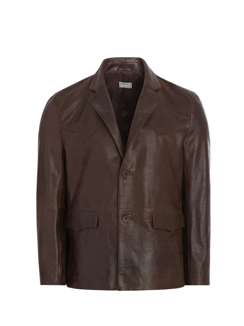 Guess leather blazer cheap