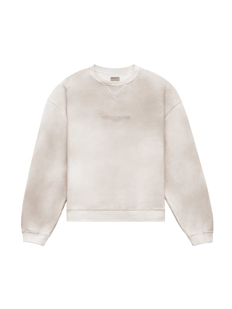 White distressed sweatshirt top