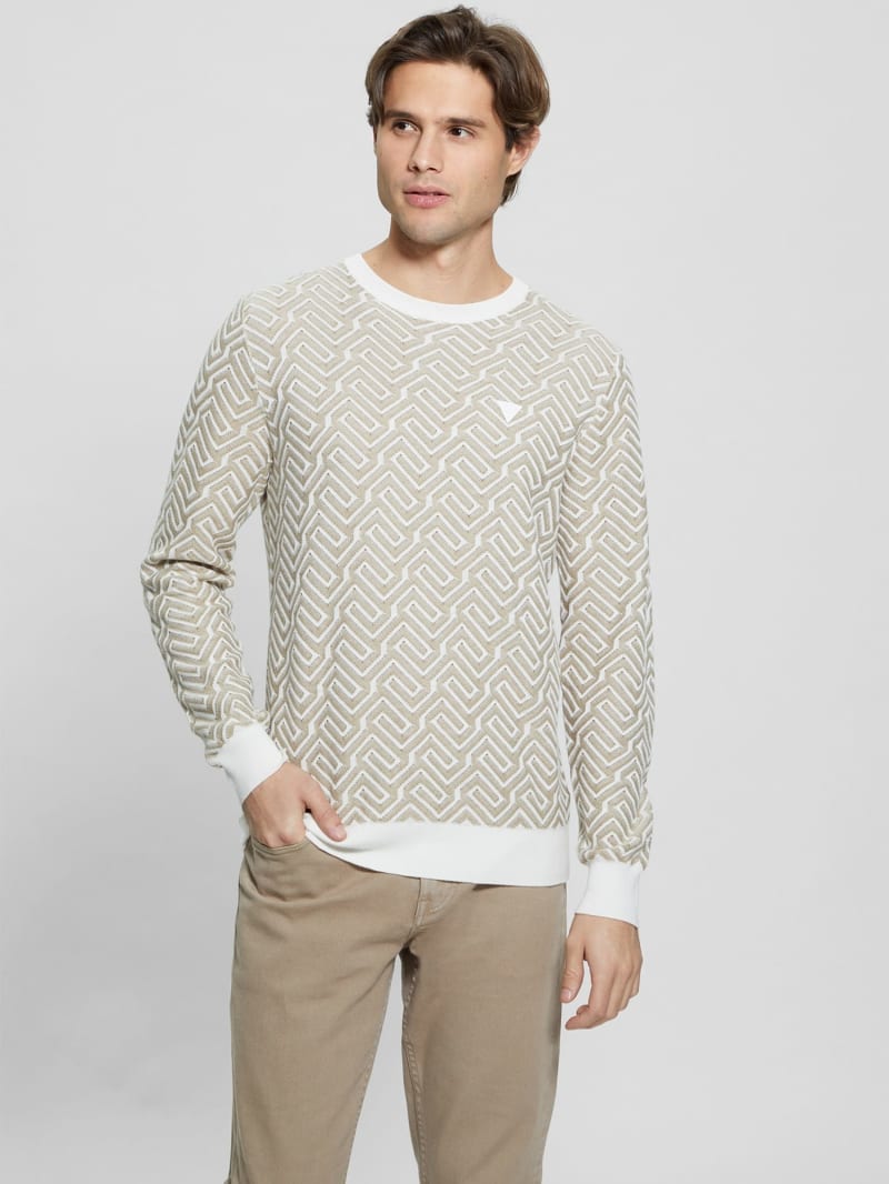 Sweater van gemengd linnen