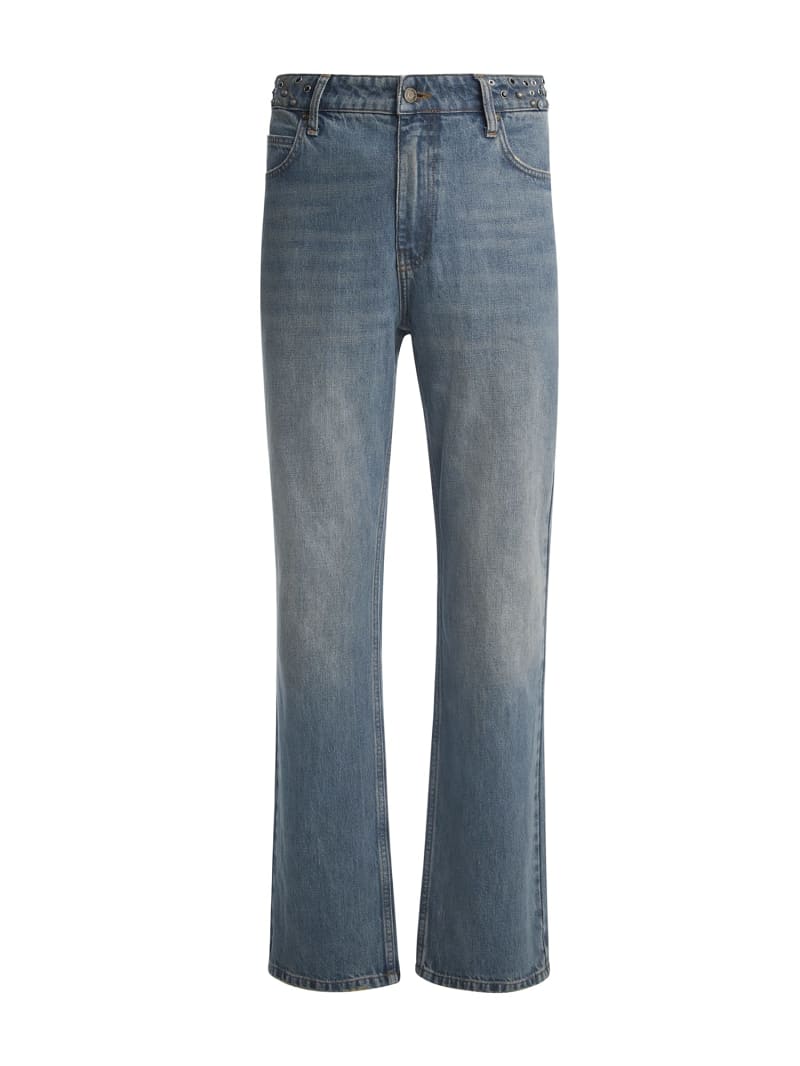 Mid rise flare denim pant