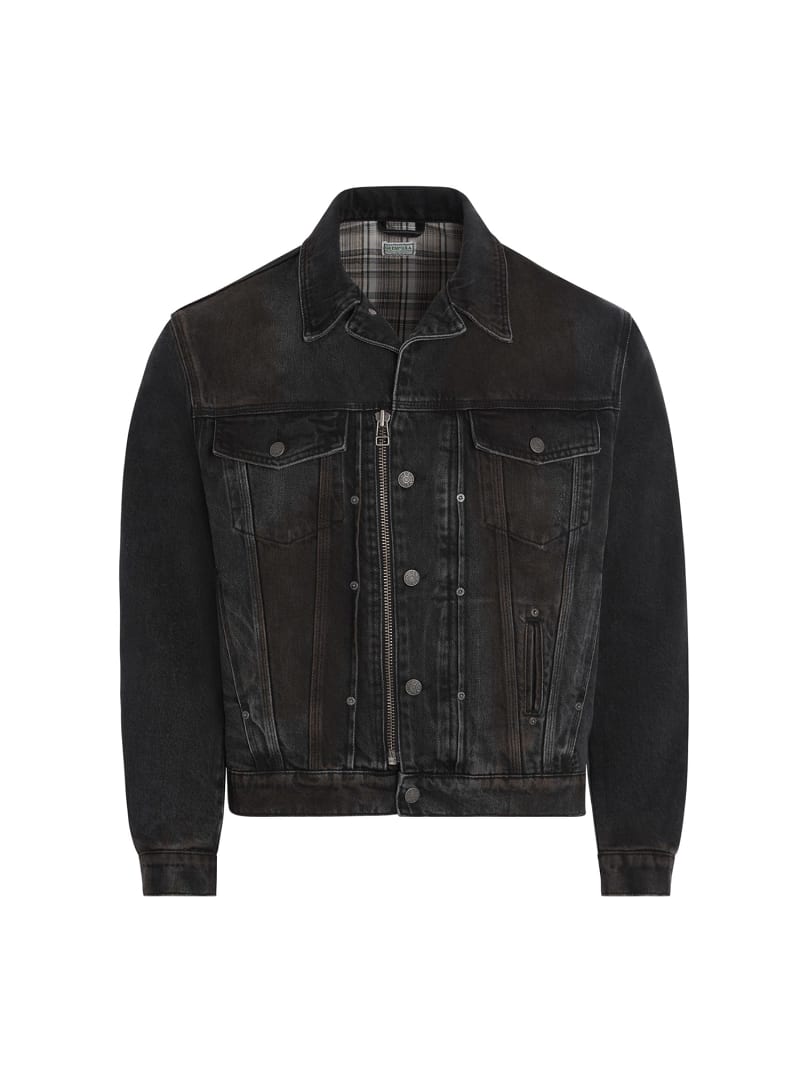 Zip denim jacket