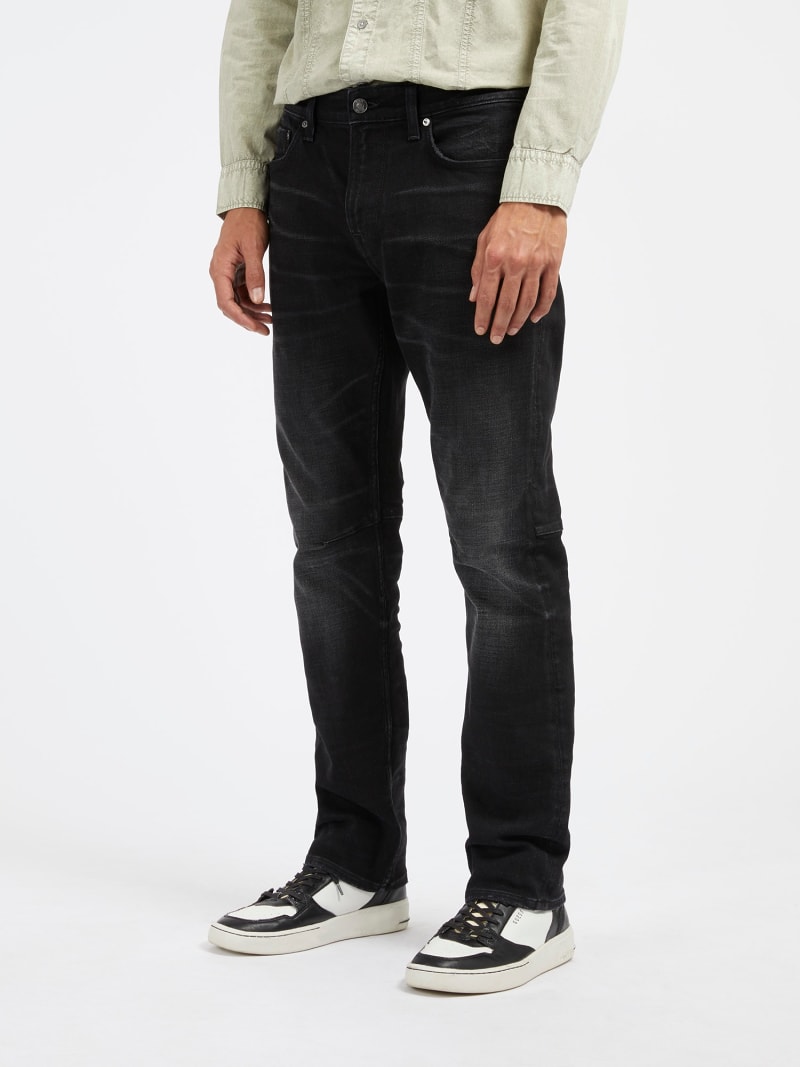 Mid rise regular denim pant