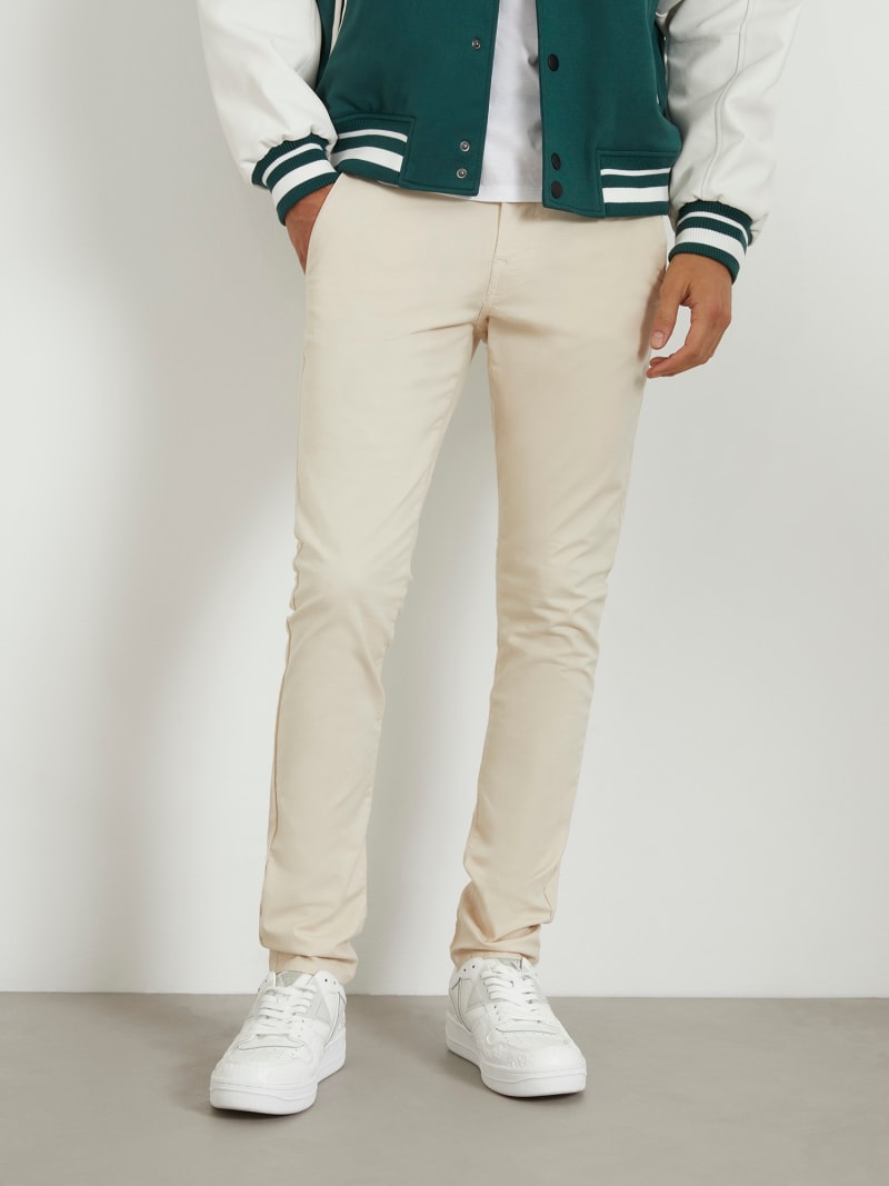 Cream skinny discount chinos mens