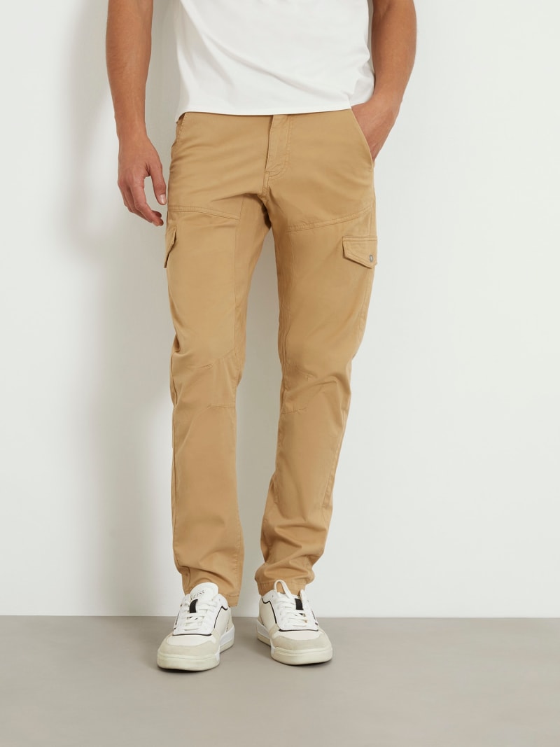 Pantalon cargo taille moyenne