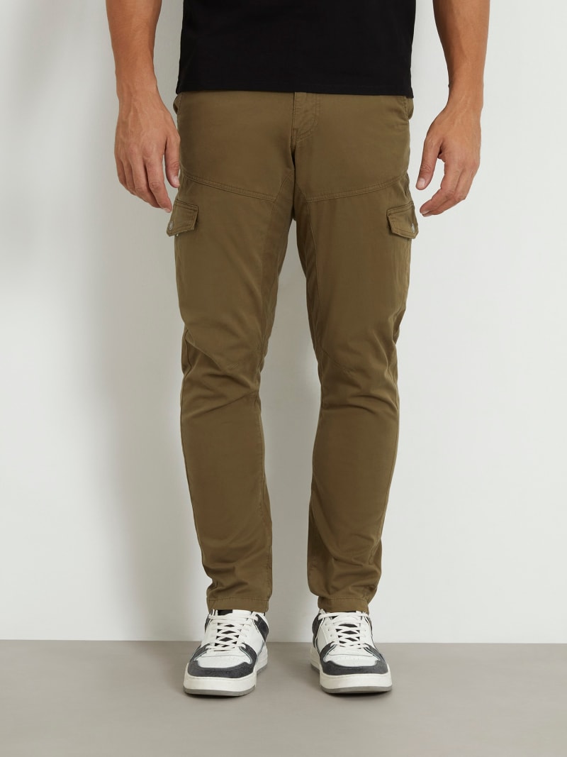 Pantalon cargo taille moyenne