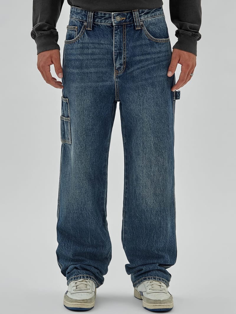 Mid Waist Carpenter Jeans