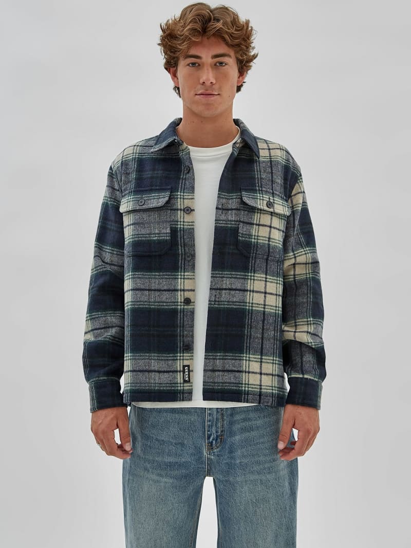 GUESS Chemise a carreaux coupe decontractee Homme