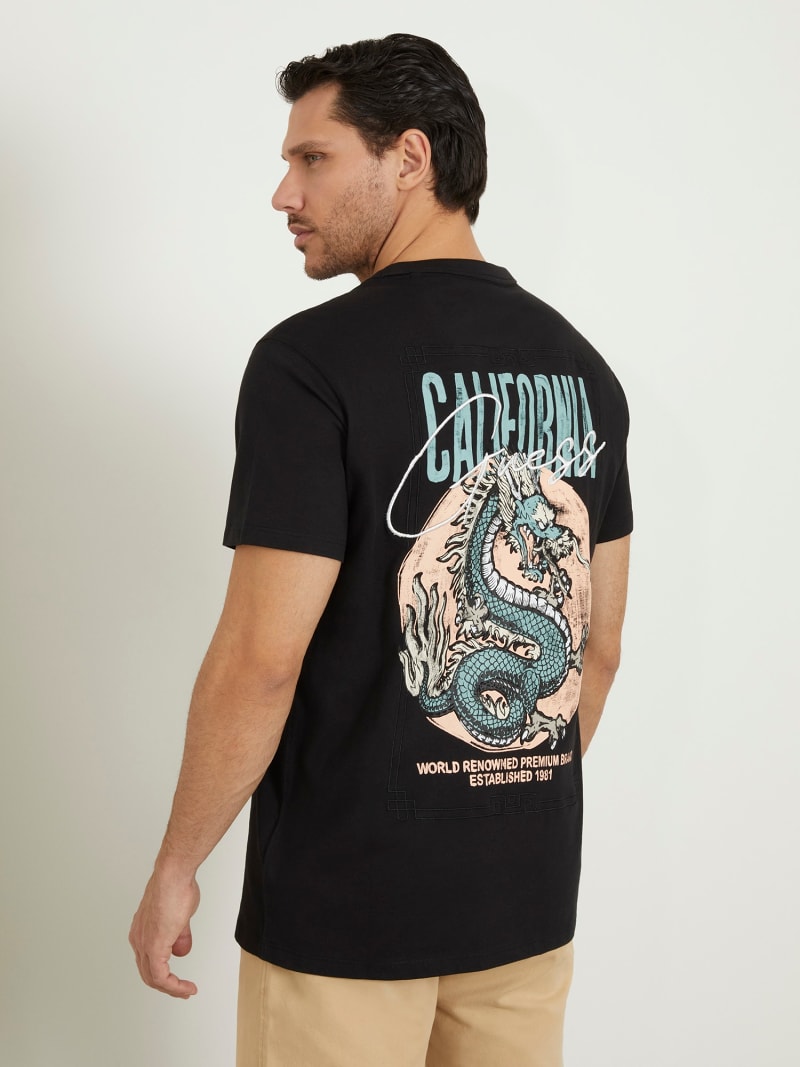 Front and back embroidery t-shirt