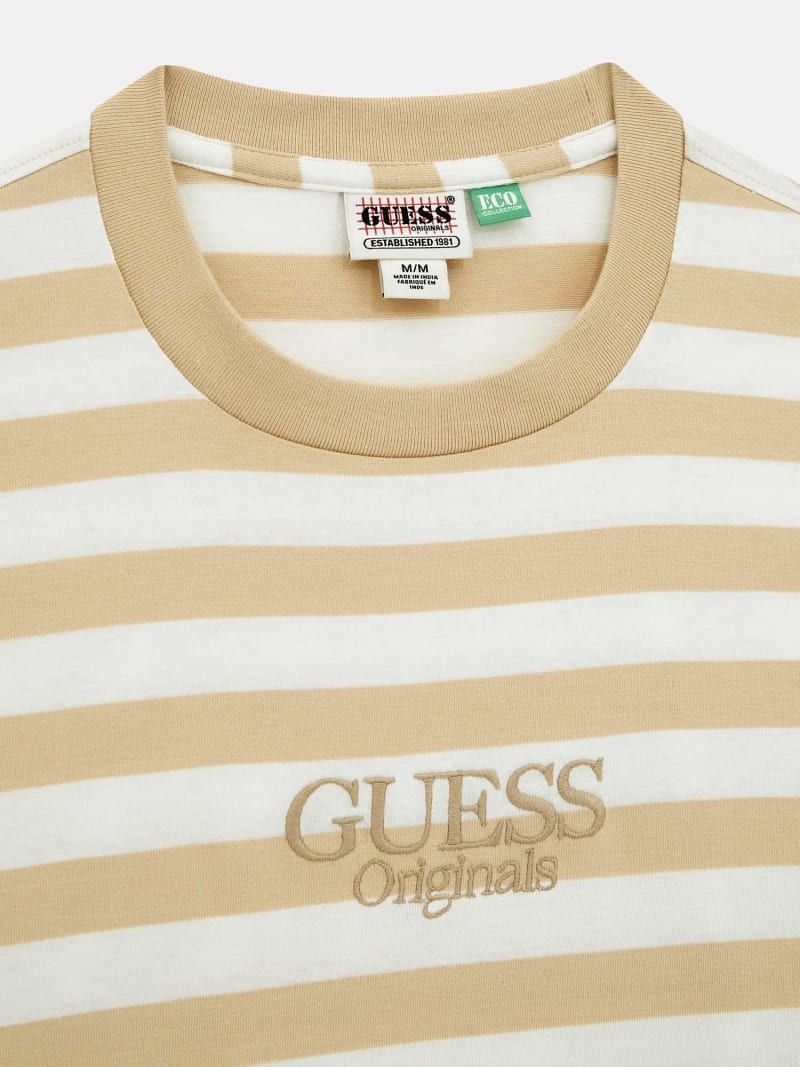 Striped t shirt with logo