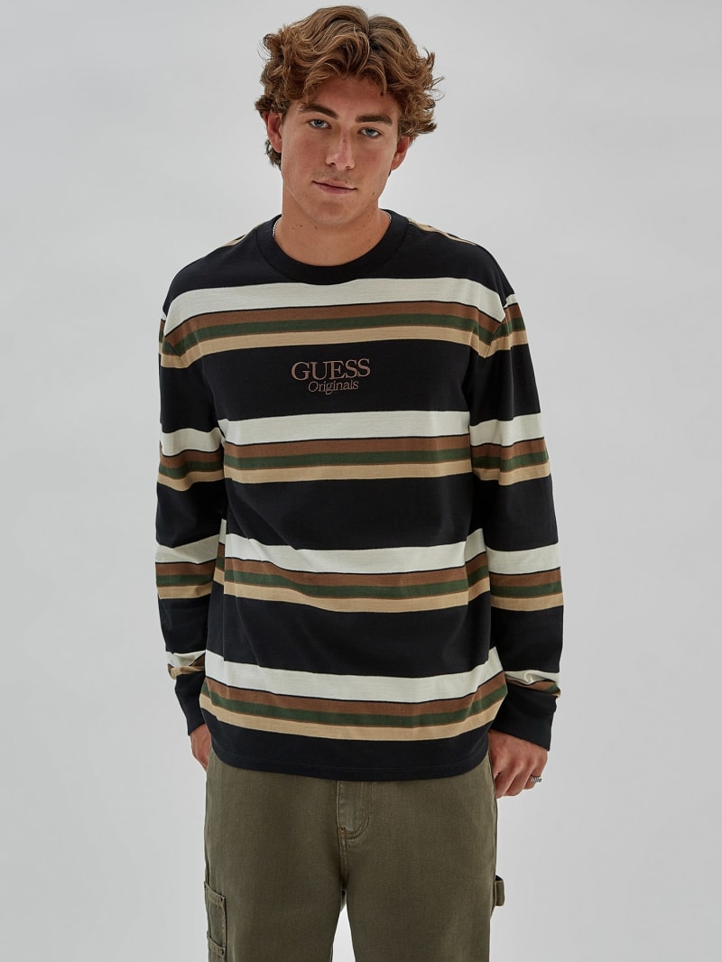 Guess originals riviera discount striped crew tee