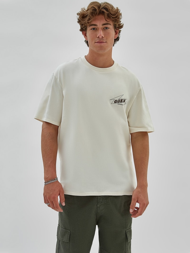 T-shirt con logo frontale e posteriore