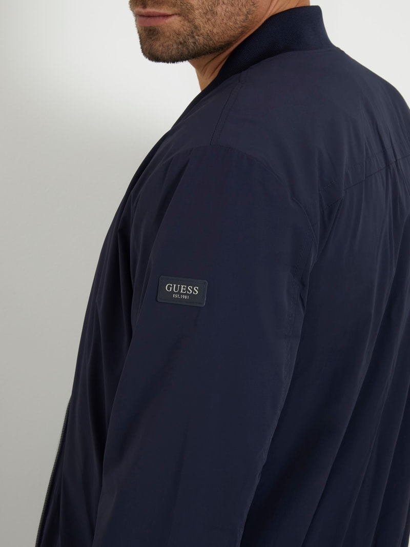 Guess blue bomber jacket on sale