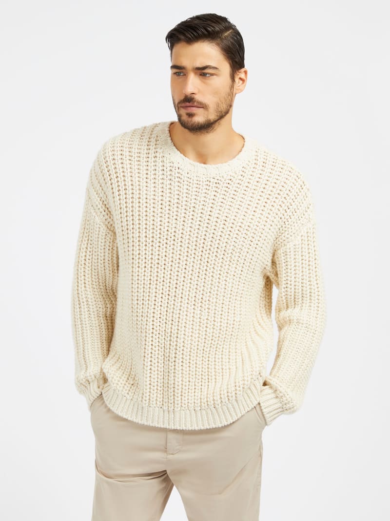 Rib knit sweater