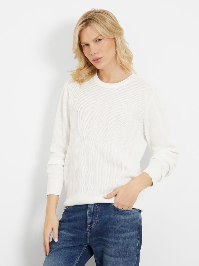 Guess white crew neck clearance