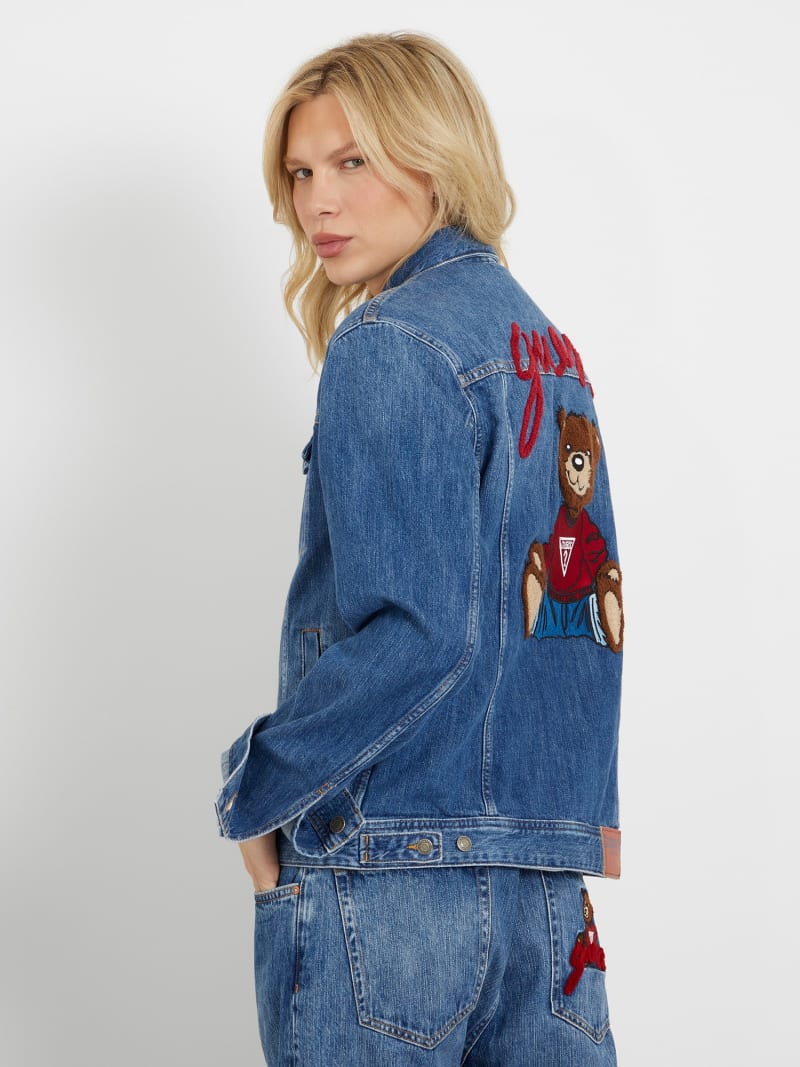 GUESS® Jeansjacke Patch auf dem Rücken Herren