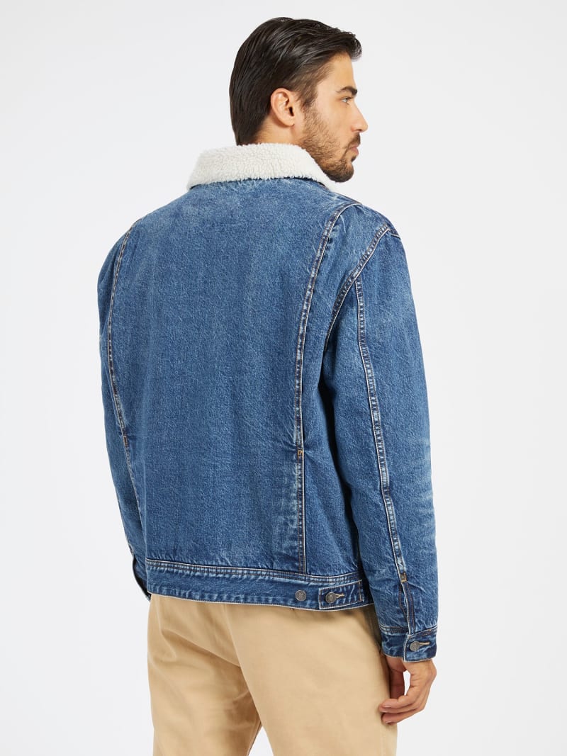 Xo visions new arrivals denim sherpa jacket