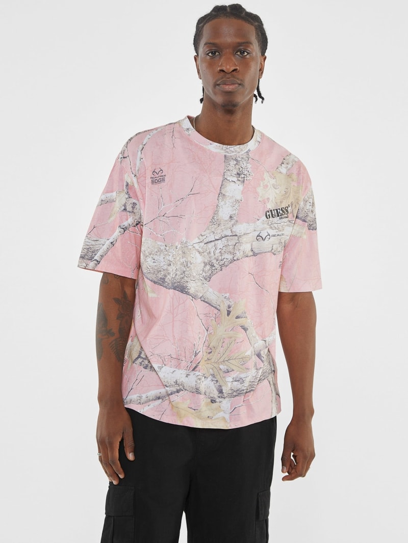 Pink guess shirt men outlet