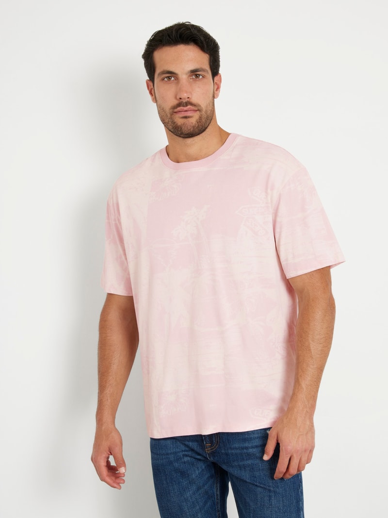 GUESS Camiseta con estampado integral