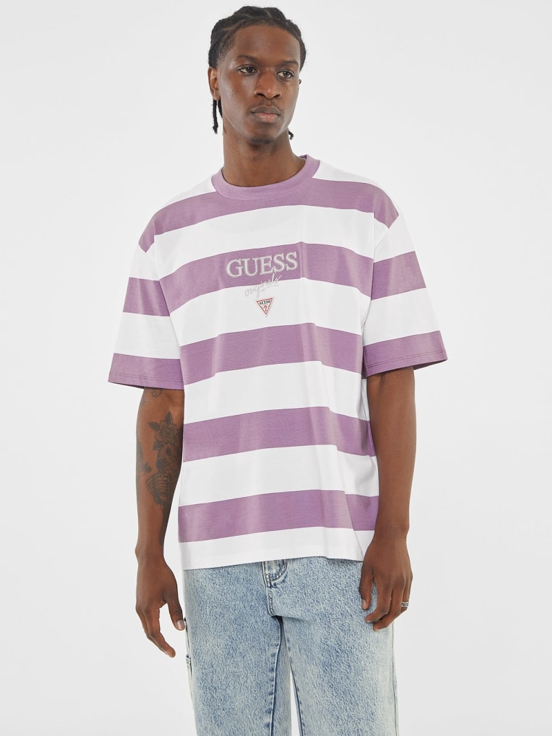 GUESS Originals All over stripe t shirt Men