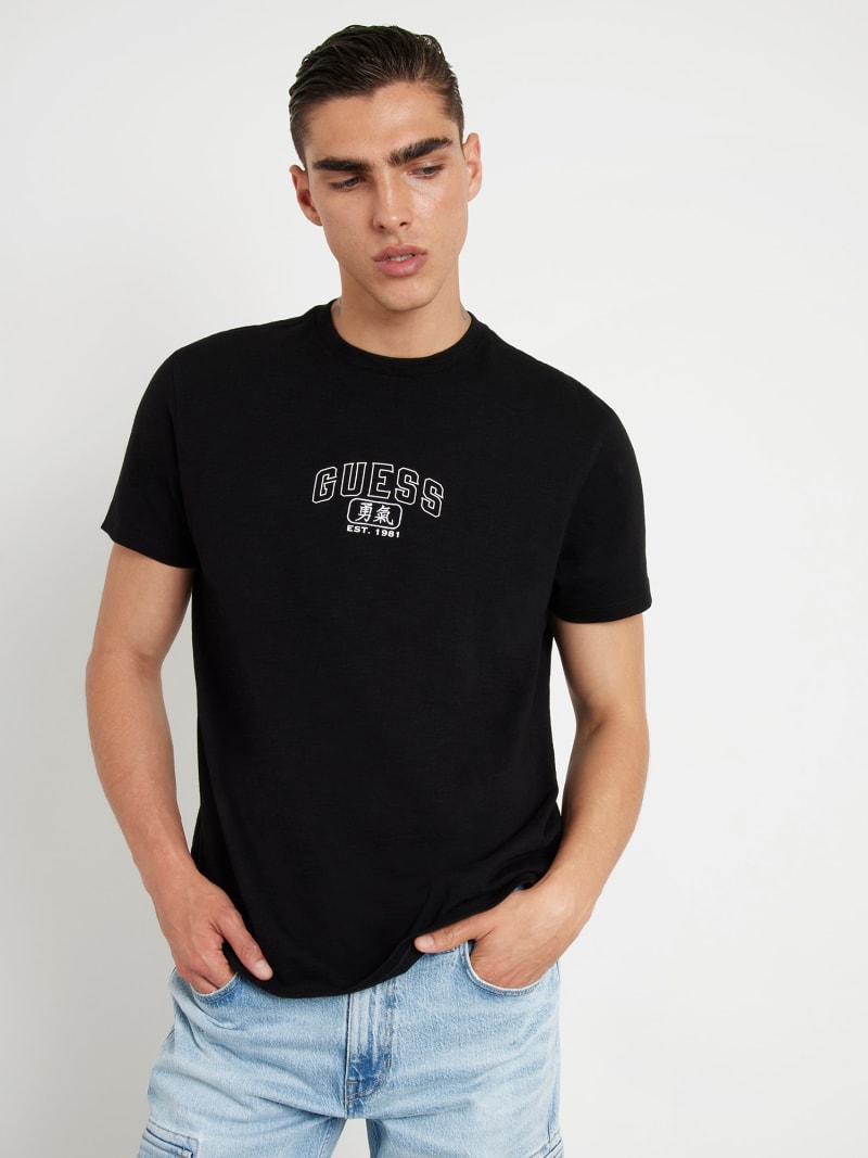 GUESS T shirt stampa posteriore Uomo