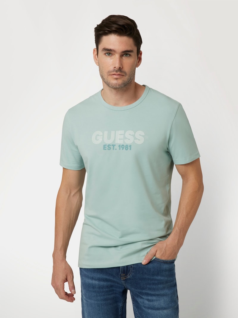 Front logo stretch t shirt