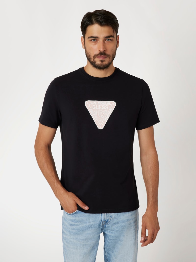 GUESS® T-Shirt Stretch Logo-Dreieck
