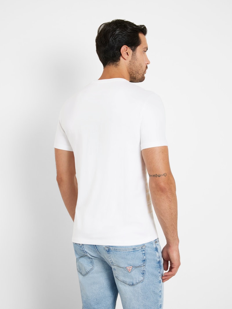 GUESS® Front print stretch t-shirt Men
