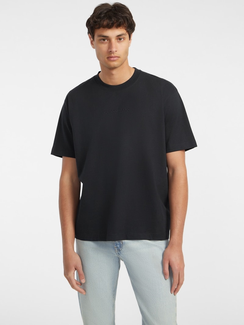 Embroidered Logo Tee Men GUESS Jeans