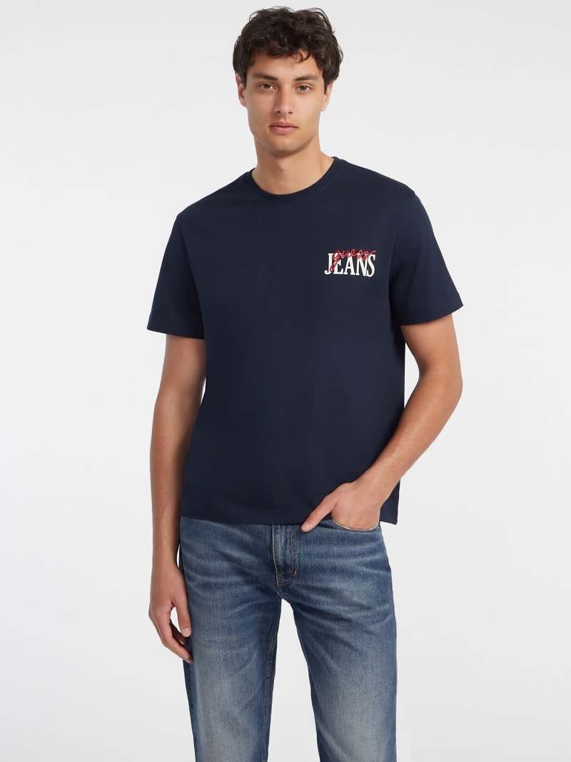 Mixed Chest Logo T shirt
