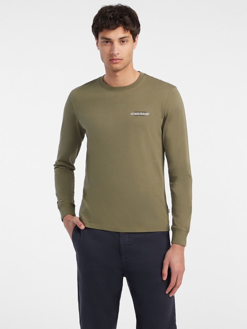 T shirt guess uomo manica lunga hotsell