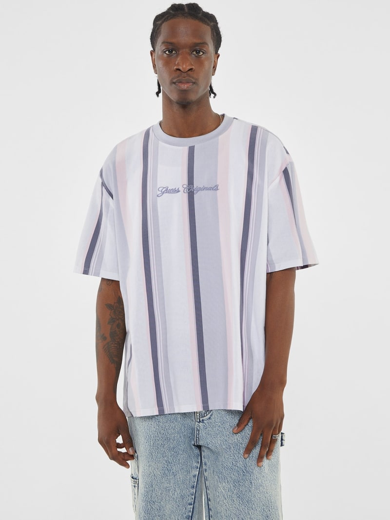 GUESS Originals Camiseta a rayas verticales Hombre