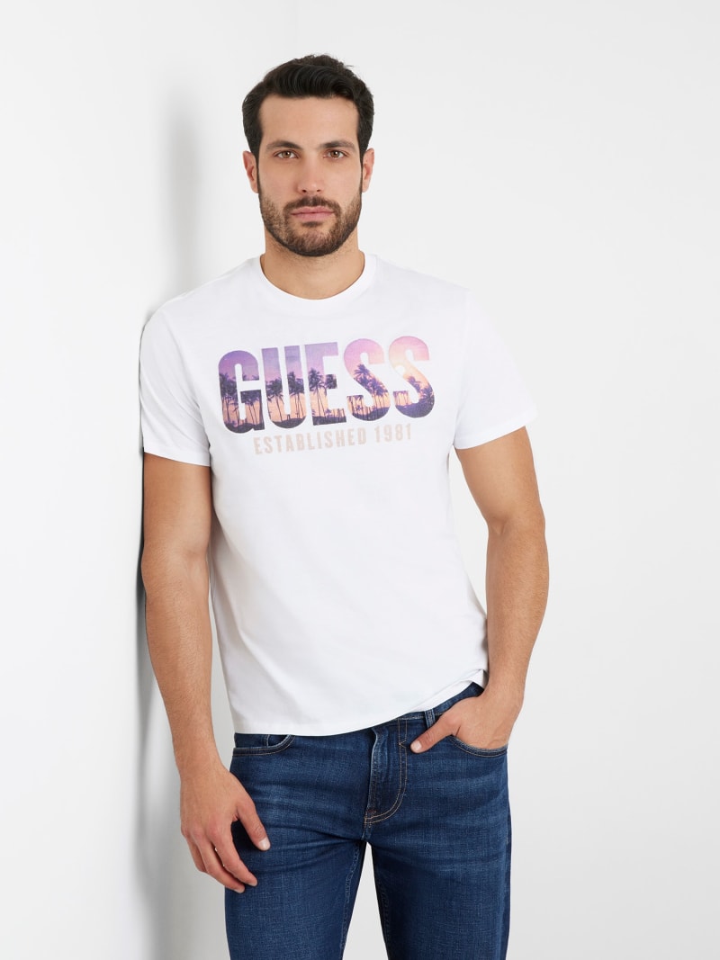 GUESS® T-shirt Frontlogo Herren 
