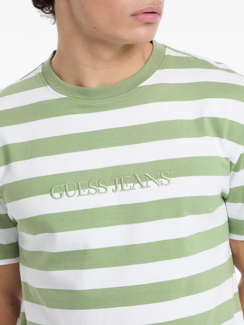 Camiseta a rayas con logotipo Hombre GUESS Jeans