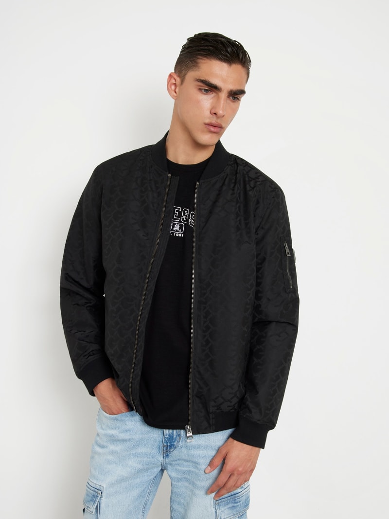Guess bomber jacket black shop