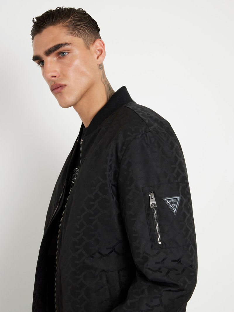 GUESS All over logo bomber jacket
