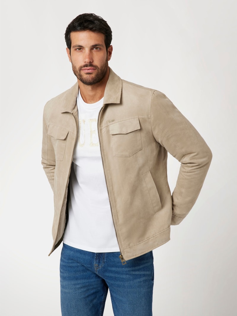 Imitation suede jacket deals