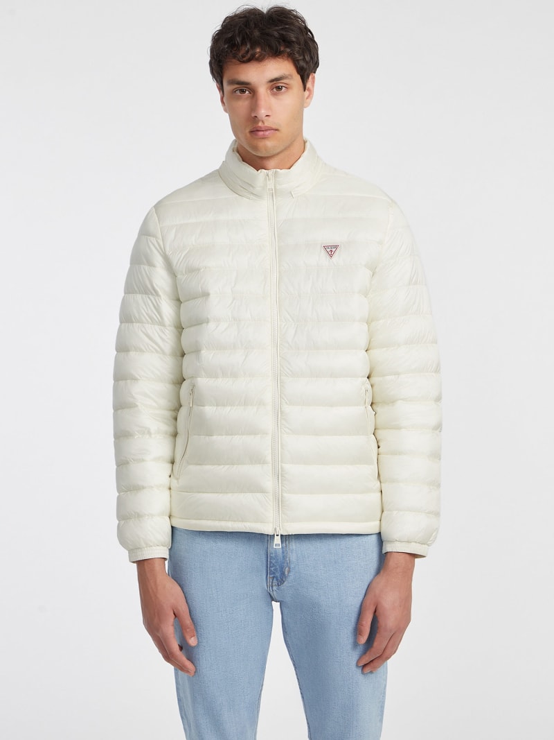 Nylon Hooded Puffer Jacket Men GUESS Jeans