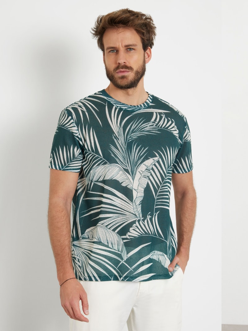 GUESS T shirt met print all over Heren